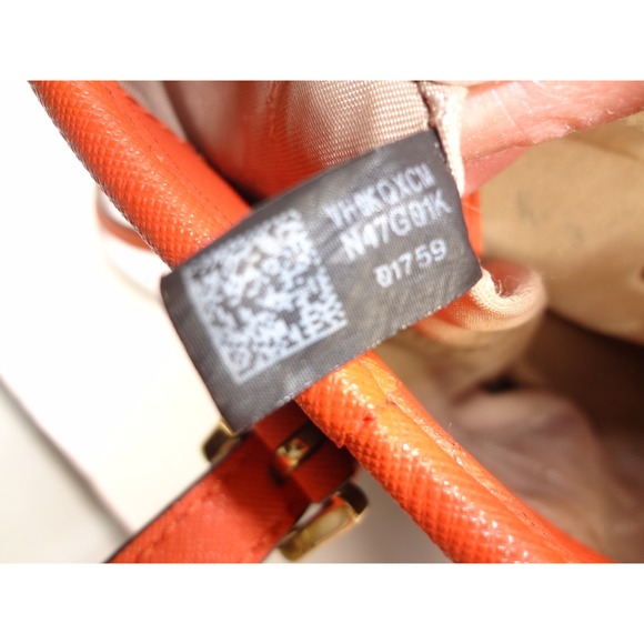 Michael Kors Jet Set Travel XS Carryall Top Tote Zip Satchel Shoulder Bag Orange - Picture 8 of 11